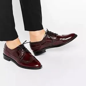 ASOS | Shoes | Asos Man Marion Leather Wingtip Brogues Size  display picture 1